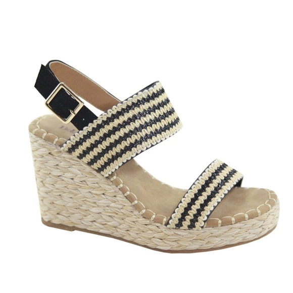 Just In 💓 Waleska Espadrilles Wedge - Black - Picture 4 of 4